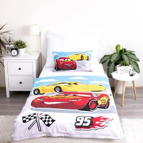 Jerry Fabrics Obliečky do postieľky 100x135 + 40x60 cm - Cars "Road"