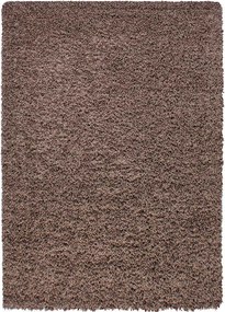 Koberce Breno Kusový koberec DREAM SHAGGY 4000 Mocca, hnedá, viacfarebná,80 x 150 cm