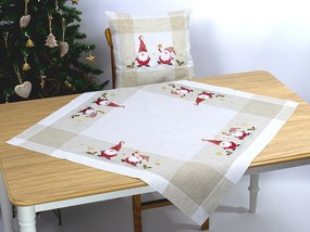 Vianočný vyšívaný obrus Santa Claus TiaHome - 40x160cm