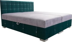Čalúnená posteľ DARA II, 200x180, zelená (Kronos 19/Vogue 14)