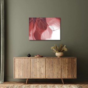 Obraz - Červená abstraktná kvetina N⁰1 (70x50 cm)