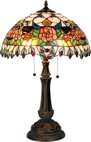 Stolná lampa Tiffany Grapevine - Ø 41*67 cm