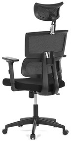 Autronic BONTEC Kancelárska stolička, hojdací mechanizmus, čierna sieťovina, KA-B1025 BK Farba: Čierna