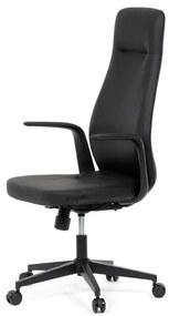 Autronic BONTEC Kancelárske kreslo, hojdací mechanizmus, čierna ekokoža, KA-T8325 BK Farba: Čierna