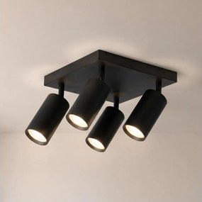 Brilagi - Bodové svietidlo SELE SQUARE 4xGU10/30W/230V čierna