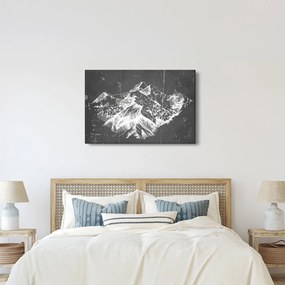 Obraz - Ilustrácie hôr (90x60 cm)