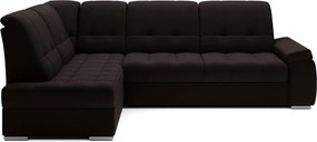 Hnedá rozkladacia/s úložným priestorom rohová pohovka (ľavý roh/do L) Sado – ELTAP