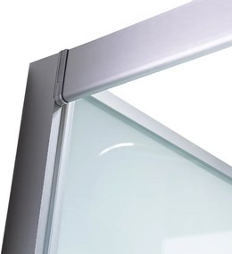 BPS-koupelny Hydromasážny box HYD-AL120 pravý, 120x80 cm, kartáčovaný chróm/transparent