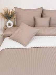 Damaškové obliečky Premium Béžové 200x220/2x70x90 cm | Francúzsky paplón