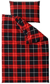 Obliečky mikroplyš ALBURY červené Rozmer obliečky: 2 ks 70 x 90 cm | 200 x 220 cm