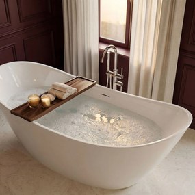 Rea Ferrano, akrylátová voľne stojaca 180x80x74,5 cm, biela lesklá, REA-W0098