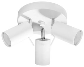 Sollux SL.1015 - Bodové svietidlo RING 3xGU10/10W/230V biela