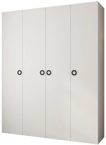 Šatníková skriňa 200 cm Carmela 50-1 (biela + čierna). Akcia -20%. Vlastná spoľahlivá doprava až k Vám domov. 1126717