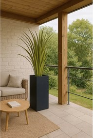 Kvetináč BLOCK, pozink, výška 65 cm, antracit, vr. vložky