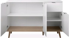 Skrinka so zásuvkou Göteborg, biela / dub sonoma