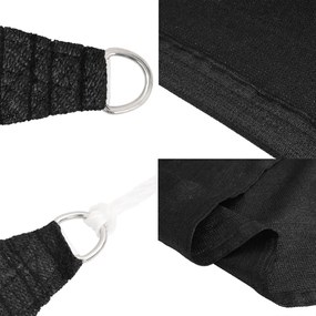 Tieniaca plachta 160 g/m², čierna 4,5x4,5 m, HDPE