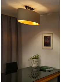 Duolla - Prisadený luster OVAL VEGAN 2xE27/15W/230V krémová