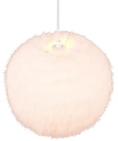 Krémové závesné svietidlo ø 35 cm Furry – Reality