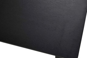 Dizajnový jedálenský stôl Lakshmana 140 cm čierny