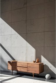 Hnedý TV stolík z orechového dreva 180x65x45 cm Fawn – Gazzda