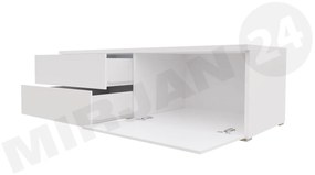 TV stolík Coral XI Double (biela + čierny lesk). Vlastná spoľahlivá doprava až k Vám domov. 1058399