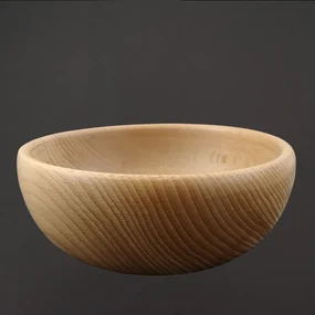 AMADEA Drevená miska guľatá, masívne drevo, 18 cm