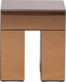Lesklý odkladací stolík 45x45 cm Mirrox – WOOOD