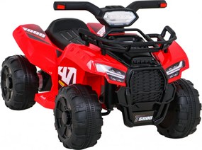Ramiz Detská štvorkolka na batérie Storm červená + motor 25W + MP3 USB + LED