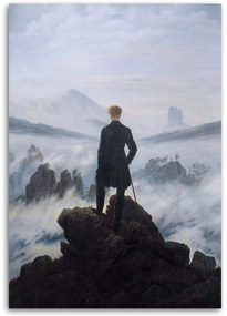 Gario Obraz na plátne Pútnik nad morom hmly - Caspar David Friedrich, reprodukcia Rozmery: 70 x 100 cm