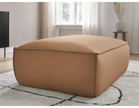 Hnedá podnožka z imitácie kože Boheme – Bobochic Paris