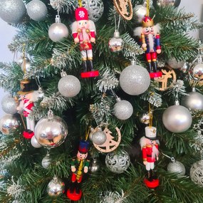 Vianočné ozdoby NUTCRACKER sada 5 ks, farebné