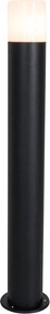 Stojanové vonkajšie svietidlo čierne s opálovým tienidlom 70 cm - Odense