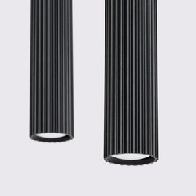 Sollux SL.1574 - Luster na lanku KARBON 2xGU10/10W/230V čierna