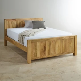 furniture-nabytek.cz - Manželská posteľ z masívu 180x200 z dreva mango