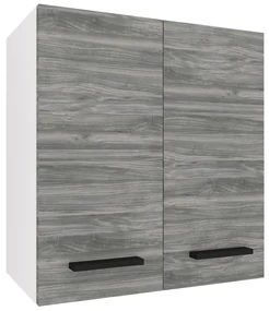 Kuchynská skrinka Belini horná 60 cm šedý antracit Glamour Wood TOR SG2-60/3/WT/GW1/0/B1