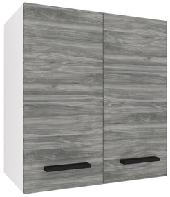 Kuchynská skrinka Belini horná 60 cm šedý antracit Glamour Wood  TOR SG2-60/3/WT/GW1/0/B1