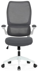 Autronic BONTEC Kancelárska stolička, hojdací mechanizmus, šedá sieťovina, KA-C807 GREY Farba: Šedá