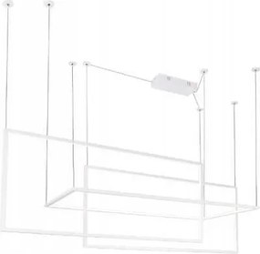 Reprezentatívna lampa do obývačky s bielymi Led štvorcami Geometric