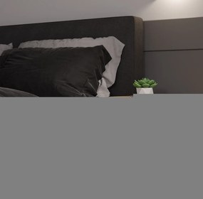 Noční stolek Galax 30 cm antracit/dub artisan