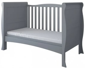 Detská postieľka MASON 3v1, 140x70 cm, sivá