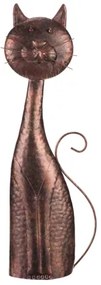 Kovová dekorácia mačka 61 cm