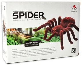 KIK Diaľkovo ovládaná tarantula – chlpatý robotický pavúk s ovládačom