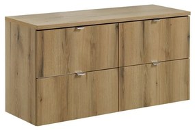 Závěsná skříňka Nova Oak s deskou 120 cm dub coast evoke