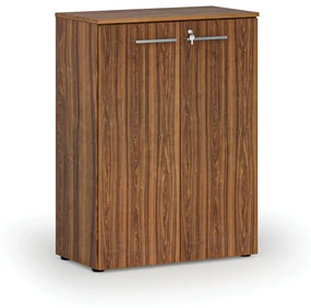 Kancelárska skriňa s dverami PRIMO WOOD, 1087 x 800 x 420 mm, orech