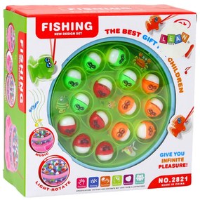 LEAN TOYS Hra Rybolov s udicami - modrá
