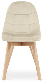 TRENDIE Zamatová stolička Montreal béžová