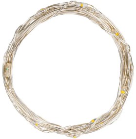 VOLTRONIC 68039 Sada 10 ks svetelných reťazí - 25 LED, teplá biela, na batérie