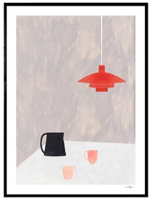 THE POSTER CLUB Autorský plagát Orange Pendant by Ana Frois 50 x 70 cm