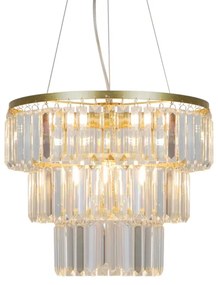 Zuma Line P17127-4-1GD - Luster na lanku TIFANNY 4xE14/40W/230V zlatá