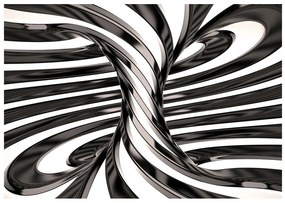 Tapeta na stenu Black and white swirl